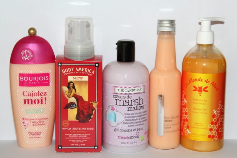 Obsession gels douche (Body America, Bourjois, Paris Dôme, Blancrème et